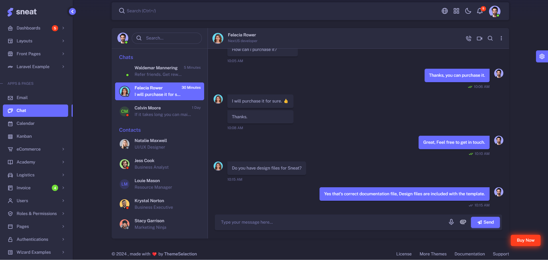 Sneat Bootstrap 5 HTML Admin Template