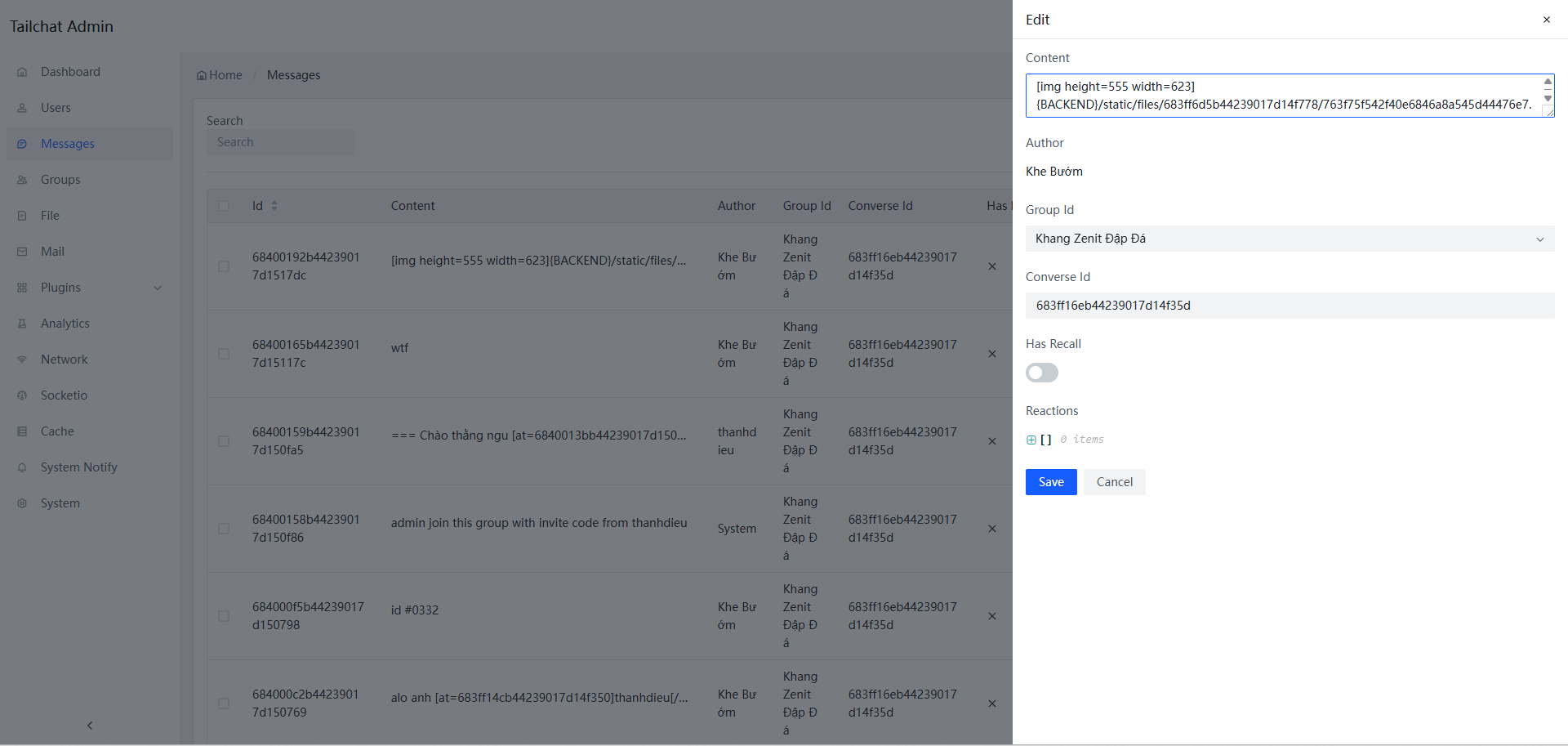 SOURCE CODE TRÒ CHUYỆN DỰA TRÊN DISCORD - TAILCHAT
