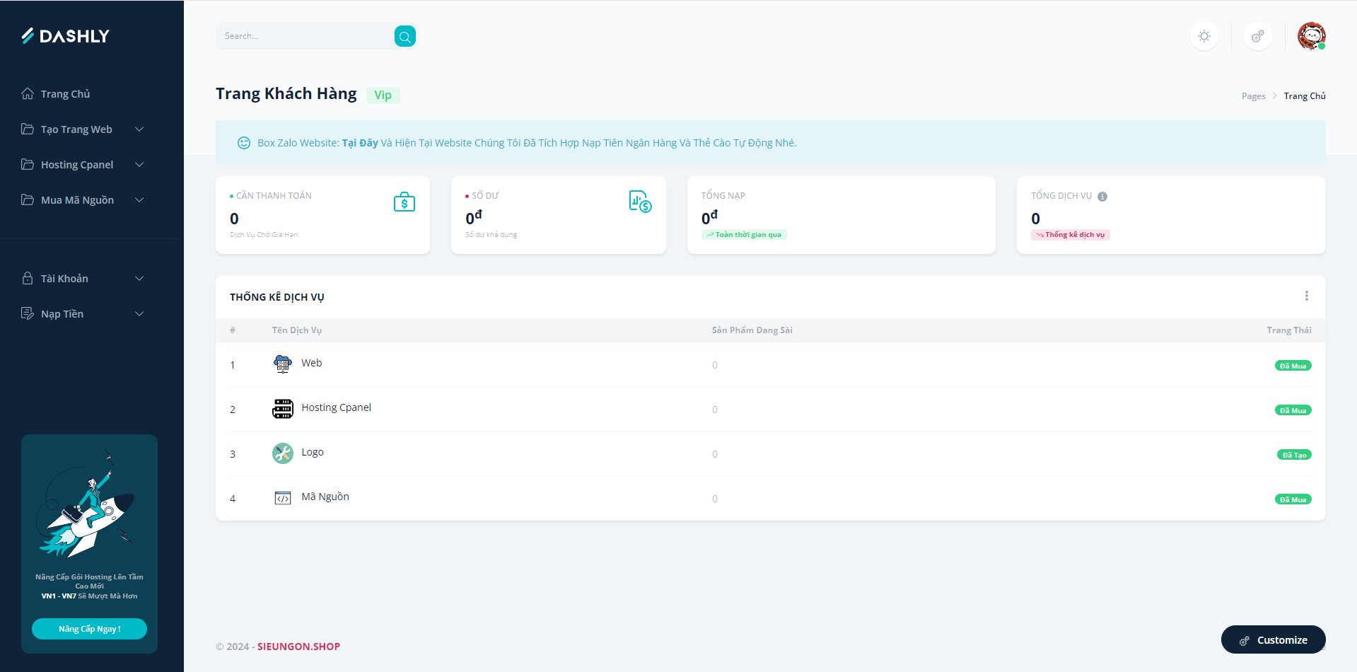 SOURCE CODE MMO TẠO SHOP, LOGO VÀ BÁN MÃ NGUỒN V5
