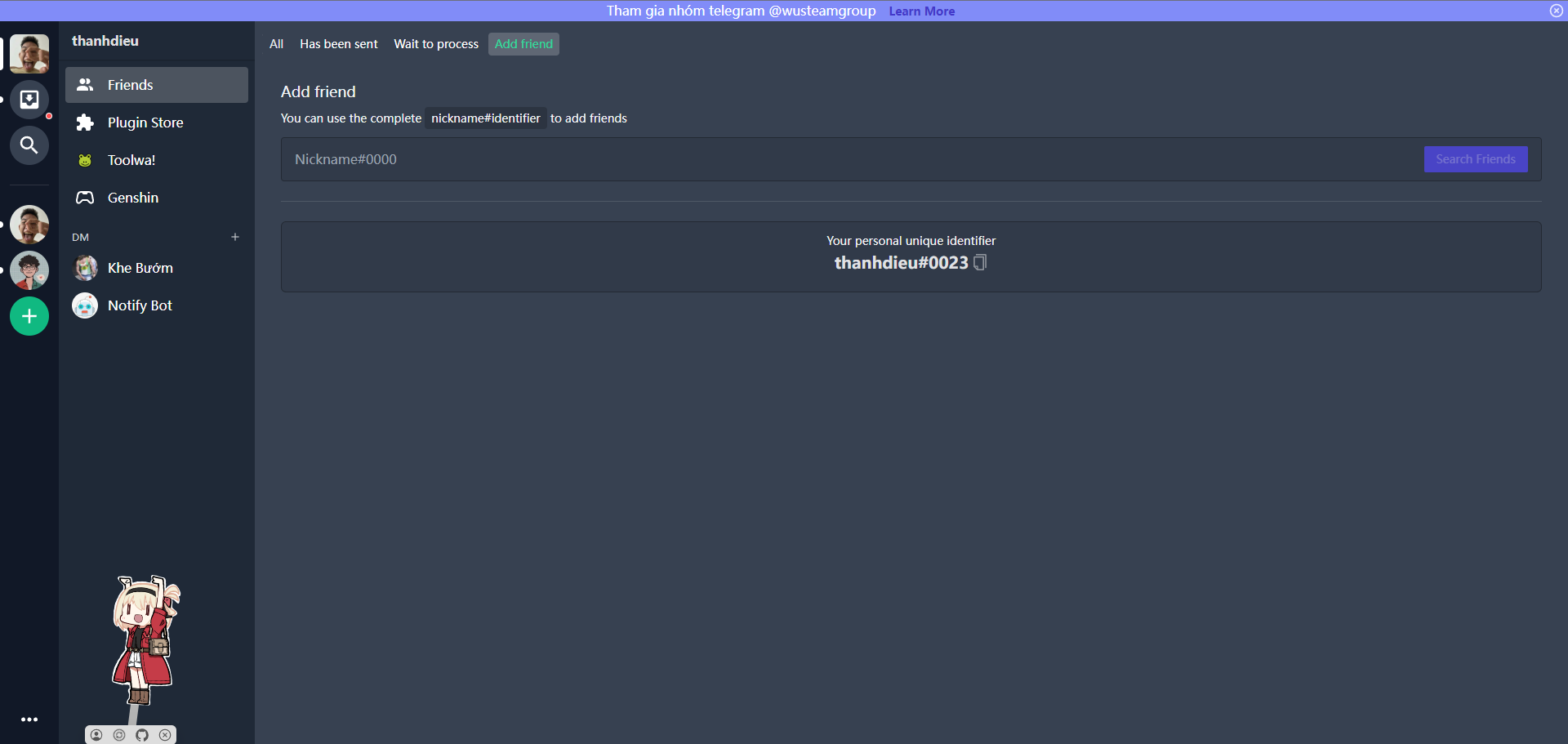 SOURCE CODE TRÒ CHUYỆN DỰA TRÊN DISCORD - TAILCHAT