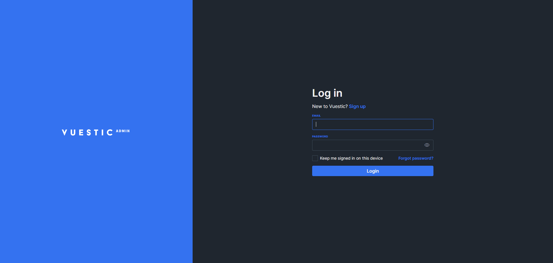 Template Vue 3 Dashboard Admin Dùng Để Quản Lý Key Đẹp
