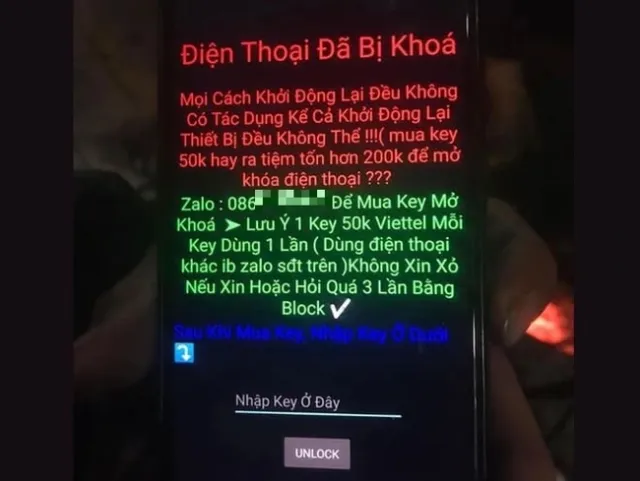  VIRUS TỐNG TIỀN KHOÁ ĐIỆN THOẠI CÓ THỂ EDIT TÊN VÀ MẬT KHẨU - WusTeam